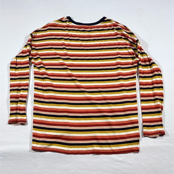 Marine Layer Merritt Crew Multi Stripe Long Sleeve Crew Cotton Modal Shirt Sz S - Picture 6 of 8